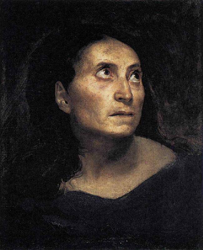 Eugene Delacroix Head of a Woman